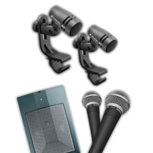 Kit Profissional com 5 Microfones (Shure & Sennheiser)
