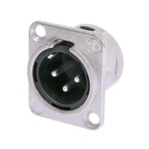 Neutrik NC3MD-L-1 – Conector XLR de Painel Macho de 3 Pinos (Série DL)